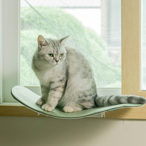 Cat wave window seat (beige)