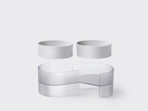 Dual Bowl bowl and frame